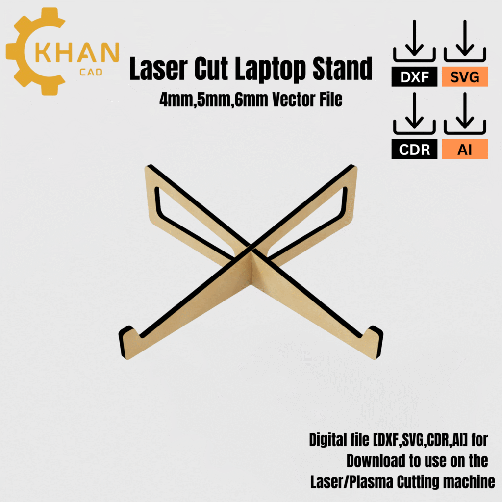 Laser Cut Laptop Stand – KhanCAD